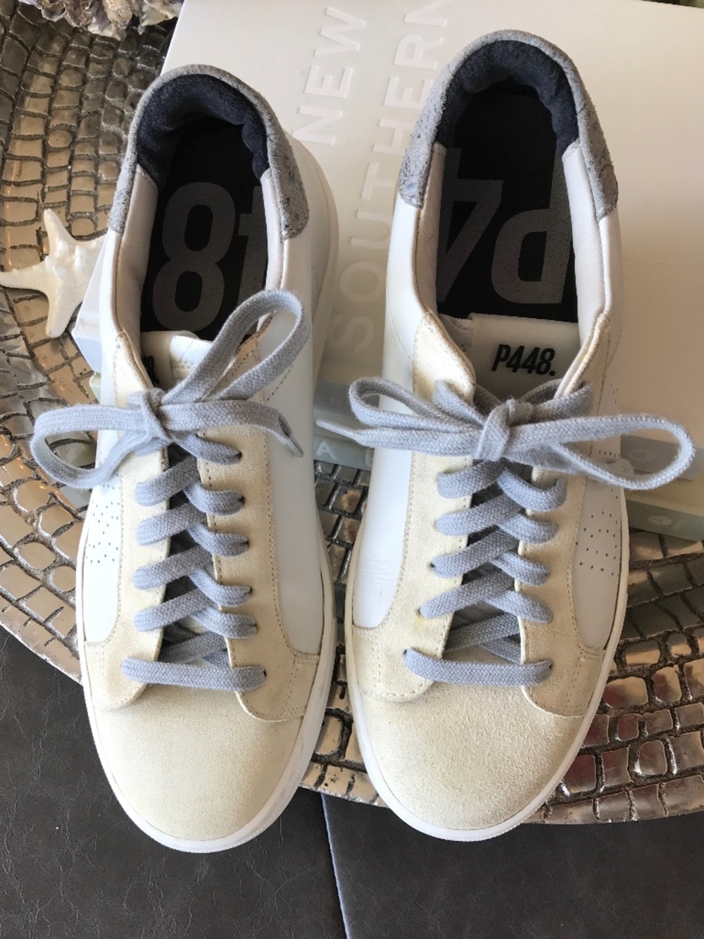 P448 ITALIAN LEATHER LUXURY SNEAKERS - Picture 15 of 16